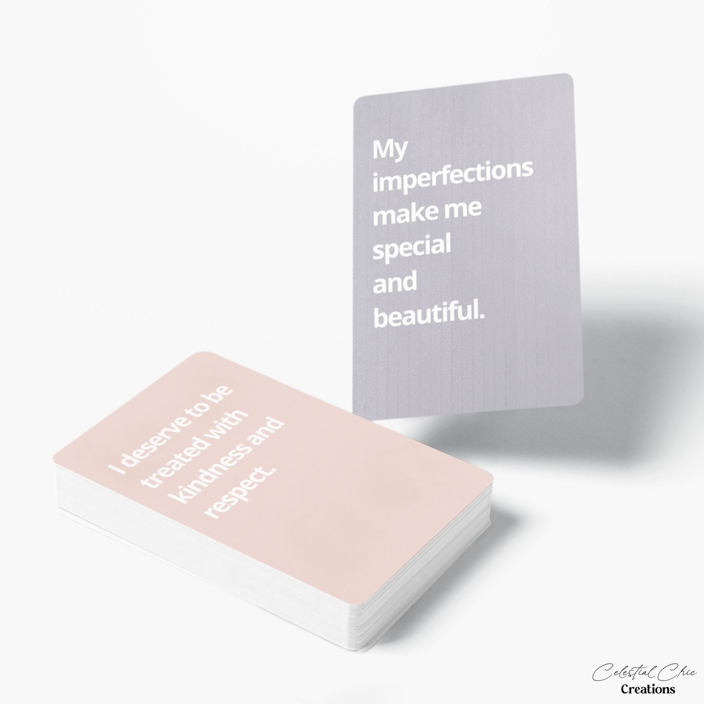 Self-love affirmations, Acceptance empowerment, Self-worth affirmation cards, Compassion and kindness affirmations, Inner beauty affirmation deck