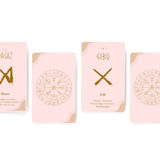 Elder Futhark Oracle Deck [24] - Rose Gold