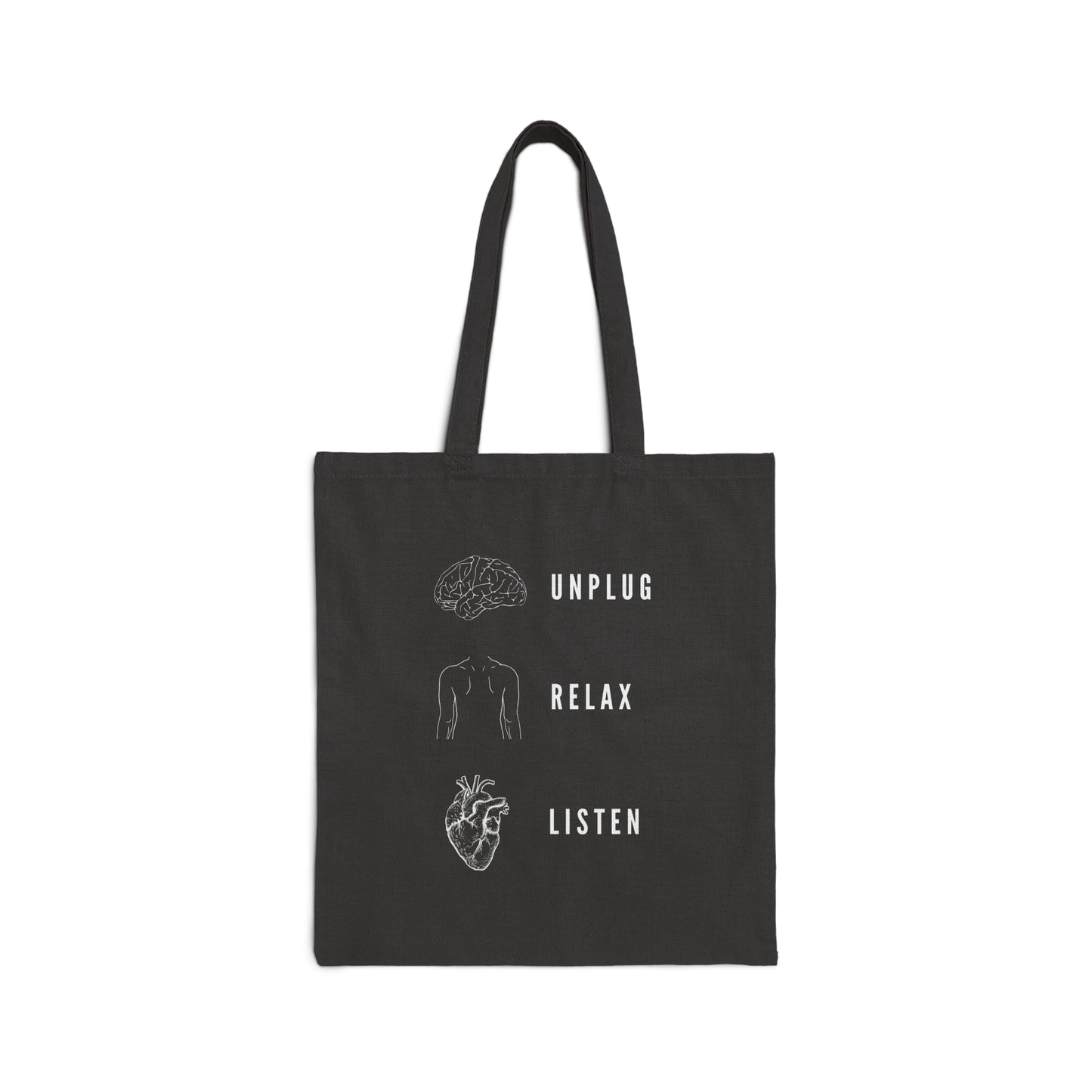 Unplug Relax Listen | Tote Bag