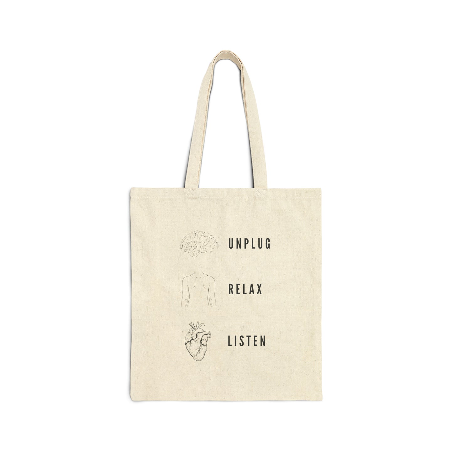 Unplug Relax Listen | Tote Bag