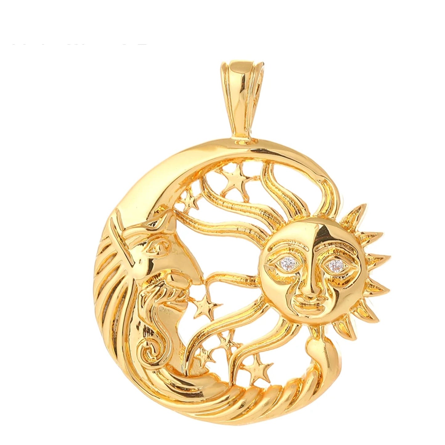 Golden Sun & Moon | Pendant